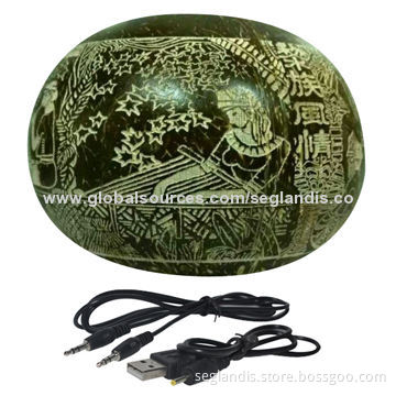 Wireless Coconut Speaker with 20Hz-20kHz Frequency Response, Amazing Sound Performance